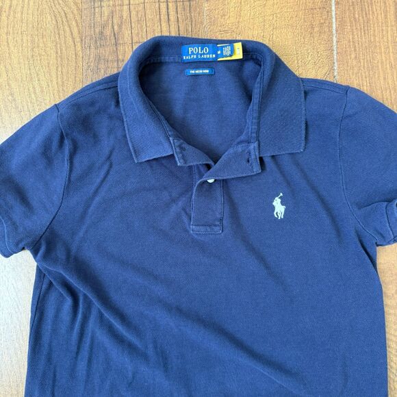 Ralph Lauren Sport The Mesh Mini Polo Dress Women Size Medium Navy Blue - Picture 2 of 6